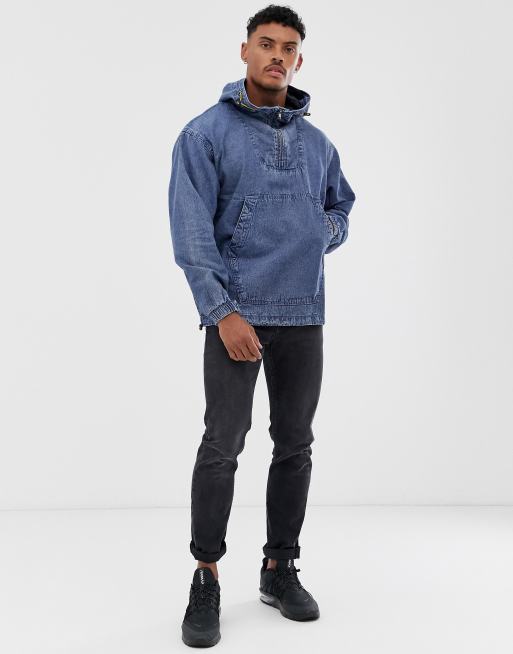 Half and outlet half denim jacket