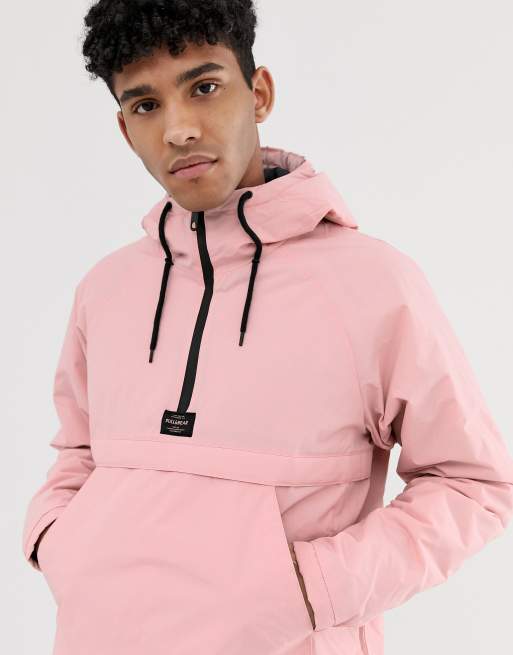 Pink half hotsell zip jacket