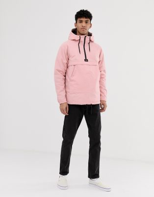 pull&bear half zip padded jacket