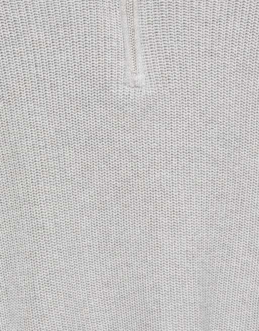 Pull&Bear Half-zip jumper in navy, 6 of 7