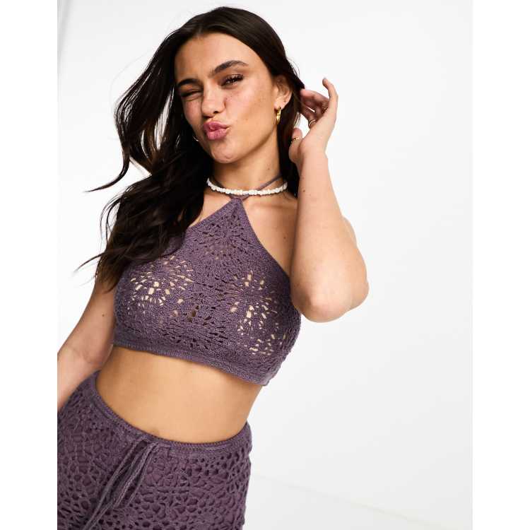 Pull and hot sale bear crochet top