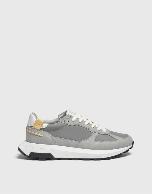 Pull&Bear - Hardloopschoenen met dikke zool in grijs