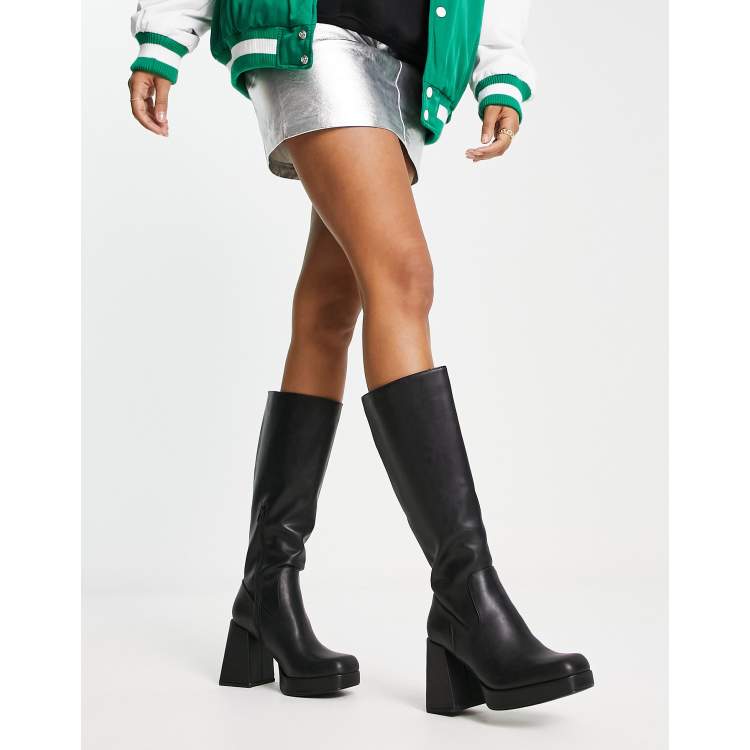 Knee-high boots with warm lining - pull&bear