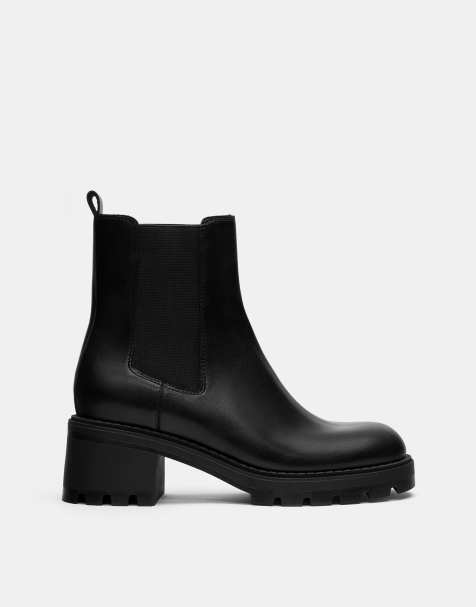 Pull&Bear High-heel ankle boots in black - view 1