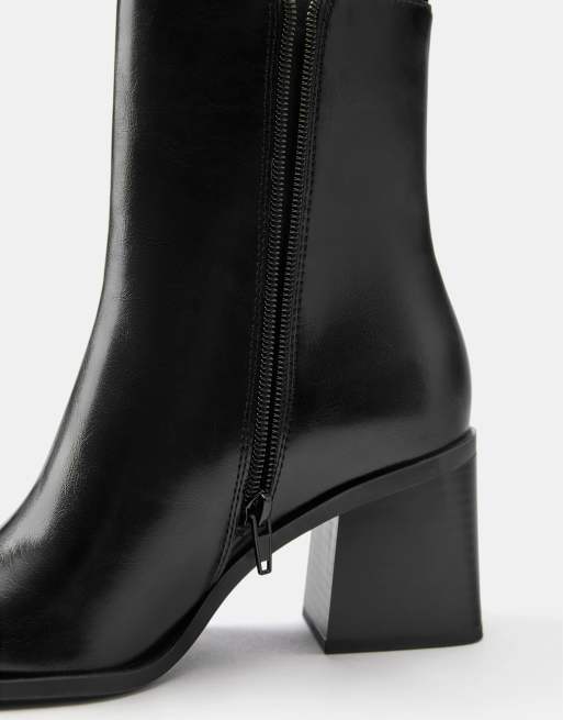 Pull&Bear High heel ankle boots in black, 5 of 5