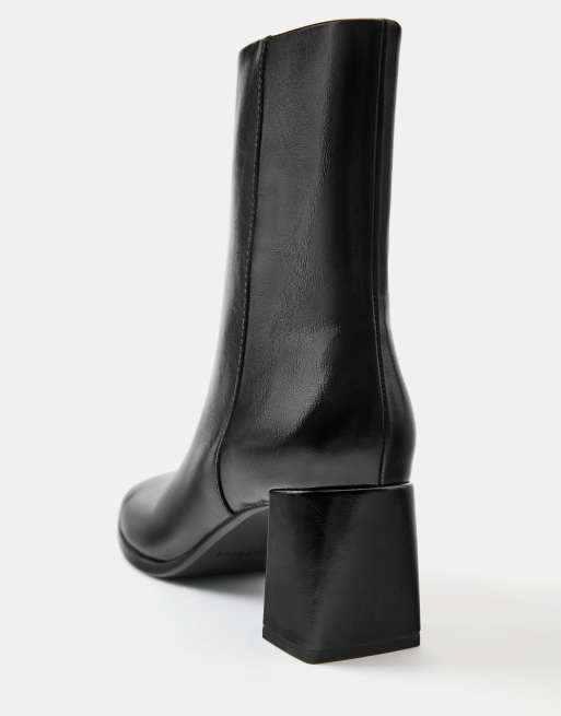 Pull&Bear High heel ankle boots in black, 4 of 5