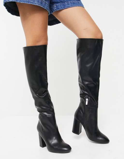 Pleather boots hot sale