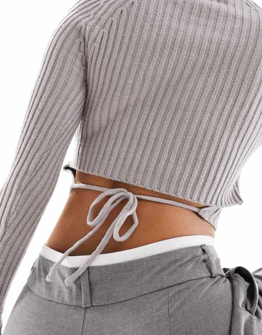 Long sleeve hotsell crop top jumper