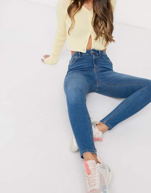 Piece department pull and bear high waisted skinny jeans