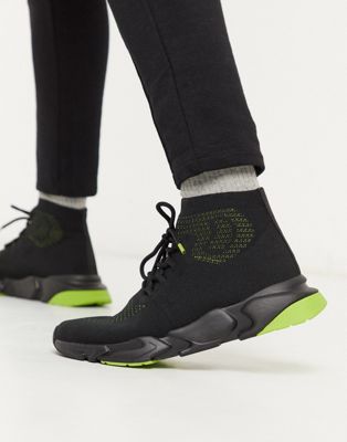 sneakers with sock top