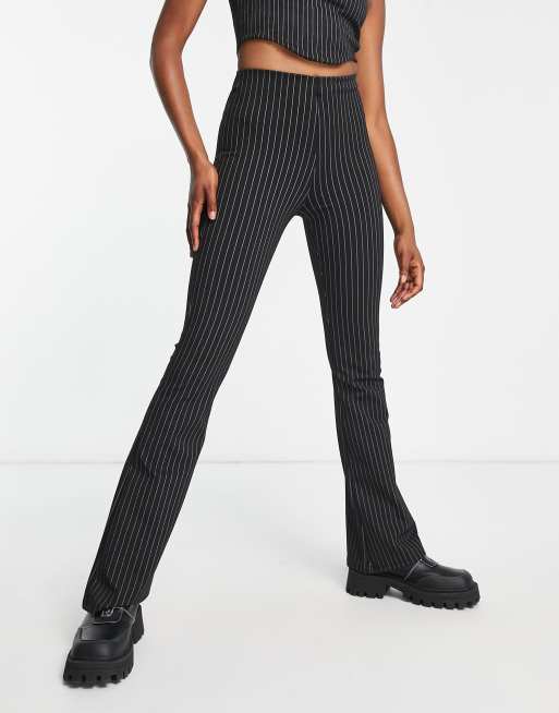 Pinstripe high store waisted pants