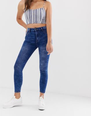 high waist slim jeans