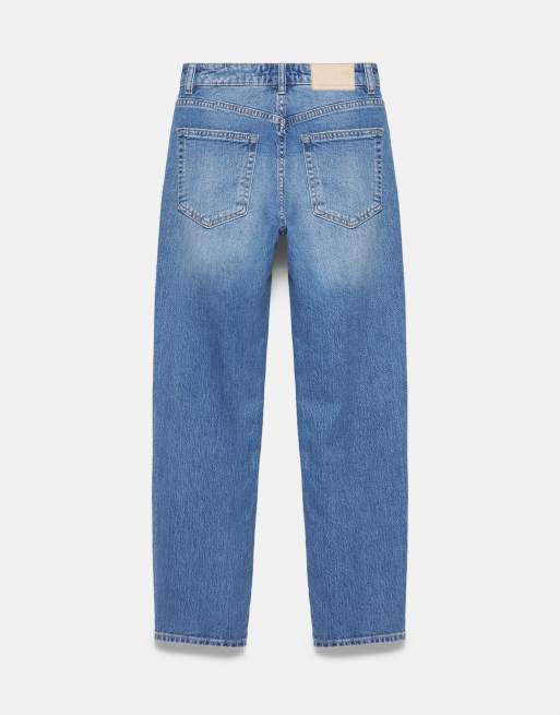 Pull&Bear High-waist slim fit jeans in medium blue, 6 of 7