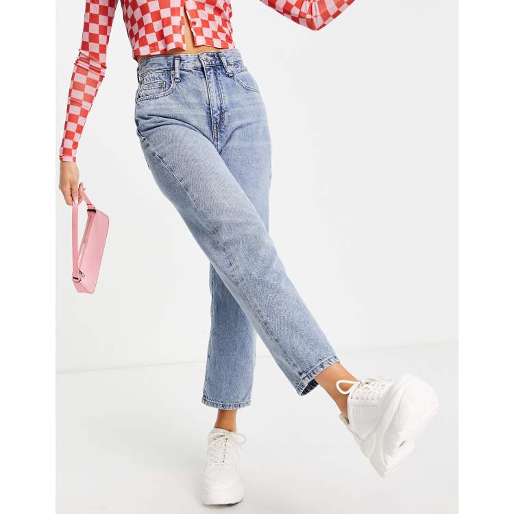 Pull and bear elasticated discount mom jeans