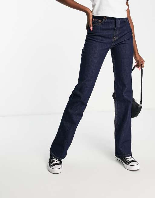 Womens dark hot sale blue bootcut jeans