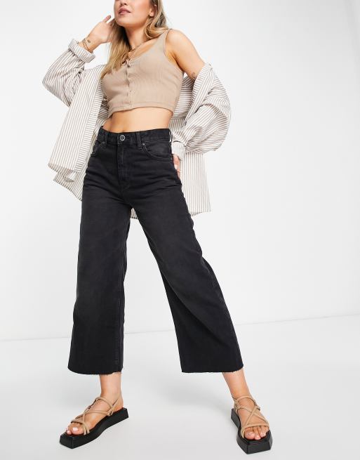 Jeans culotte high waist - Woman