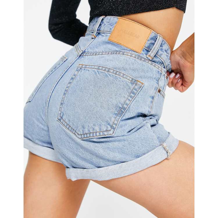 Pull and bear hot sale high waisted shorts