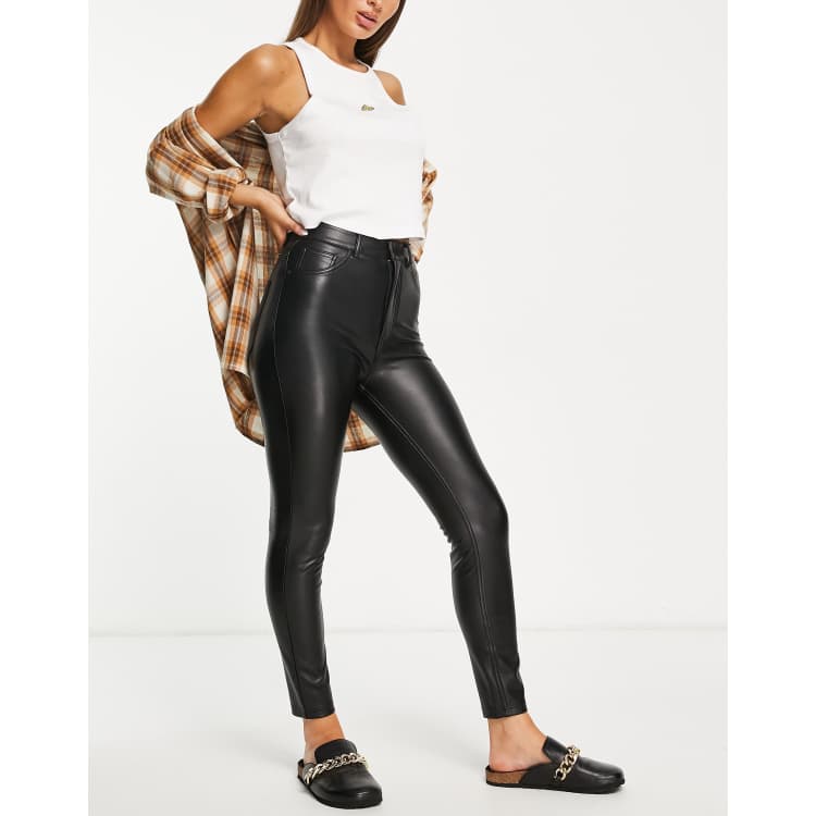 Leather hot sale tight pants