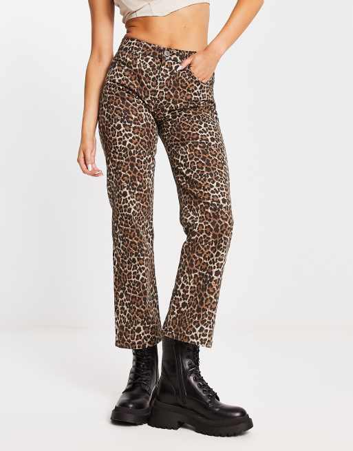 Leopard print jeans on sale womens