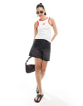 [Pull & Bear] Pull & Bear high waisted mom denim shorts in black 14 BLACK