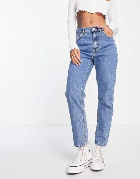 Jean taille 2025 haute mom femme