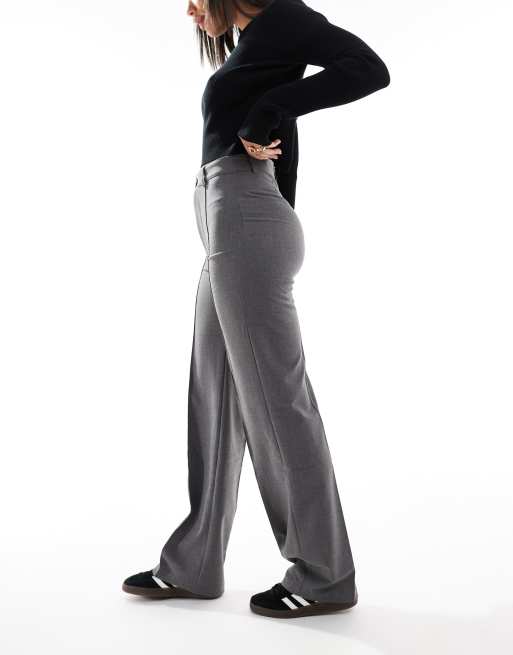 Seamed Wide-Leg Pants