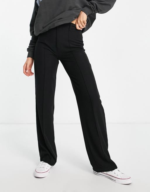 High waisted black straight hotsell leg pants