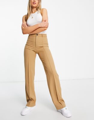 Pull\u0026Bear high waisted tailored 