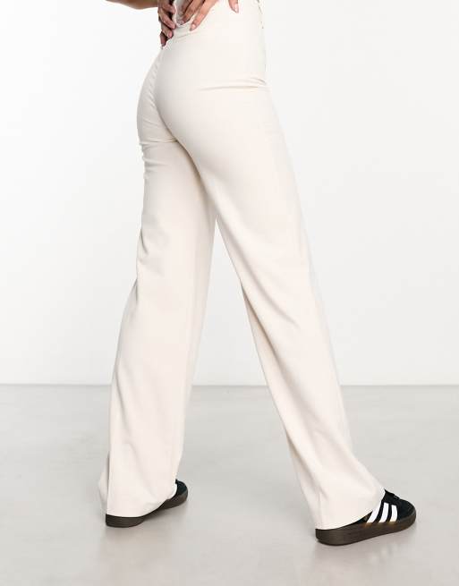 Womens high best sale waisted white pants