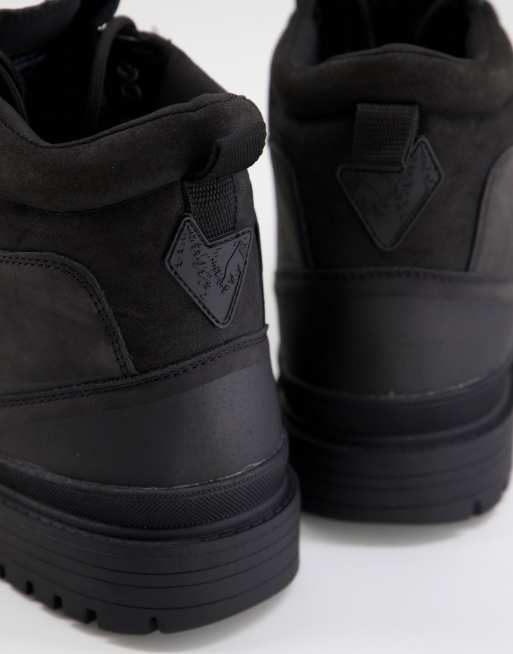 Pull&Bear hiker boots in black, 3 of 4