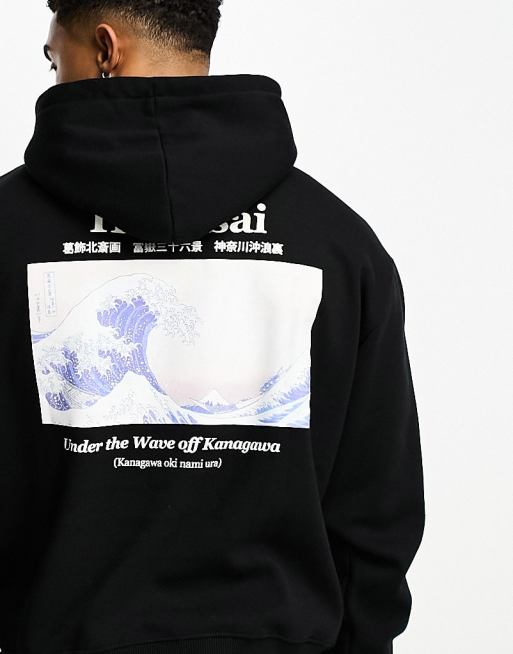 Hokusai wave outlet hoodie