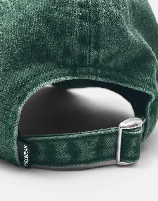 Pull&Bear Homeward bond bestickte Cap in Mittelgrün, 4 von 4