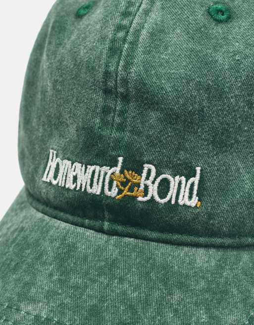 Pull&Bear Homeward bond broderad keps i mellangrön, 2 av 4