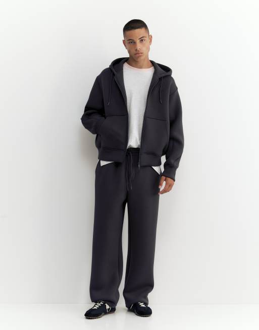 Pull&Bear Hooded zip-up jacket in grey, 4 of 7