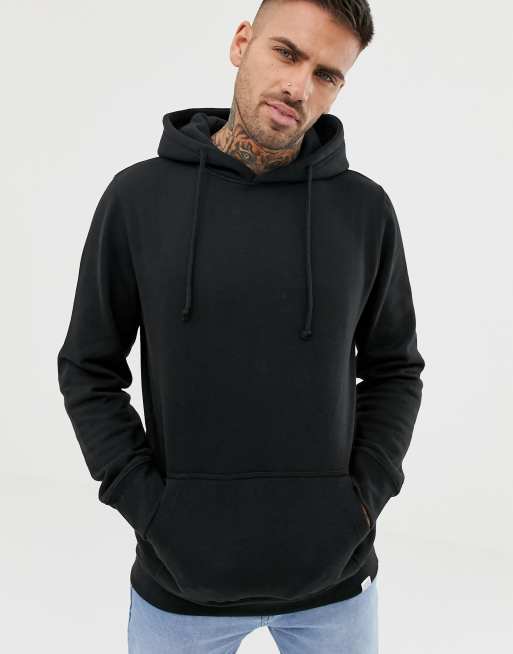 Pull Bear hoodie in black ASOS