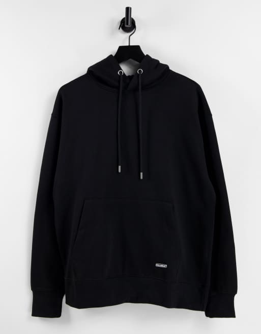 Pull&Bear hoodie in black