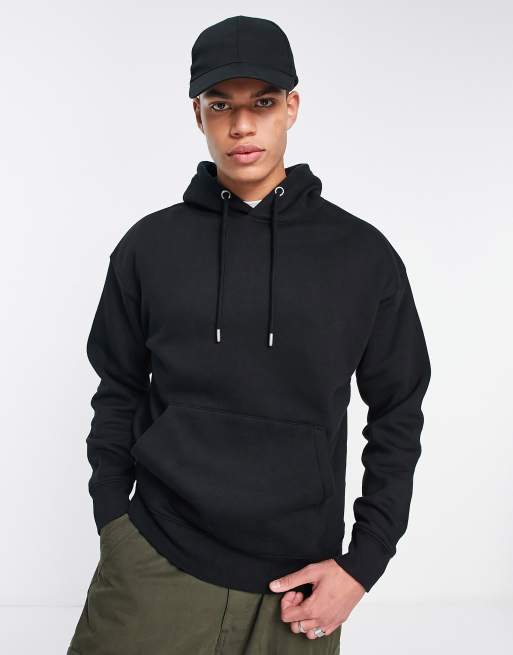 Pull&Bear hoodie in black | ASOS