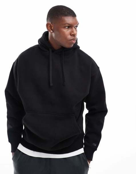 Pull&Bear hoodie in black