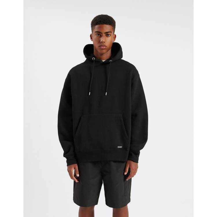 tempo flaskehals Skøn Pull&Bear hoodie in black | ASOS