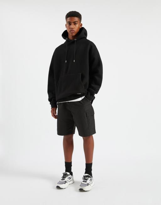 Black hoodie sale and shorts