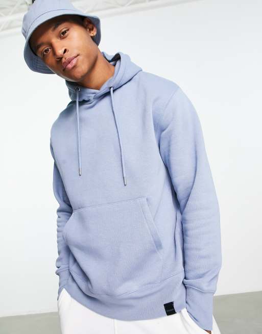 Pull and bear store light blue hoodie