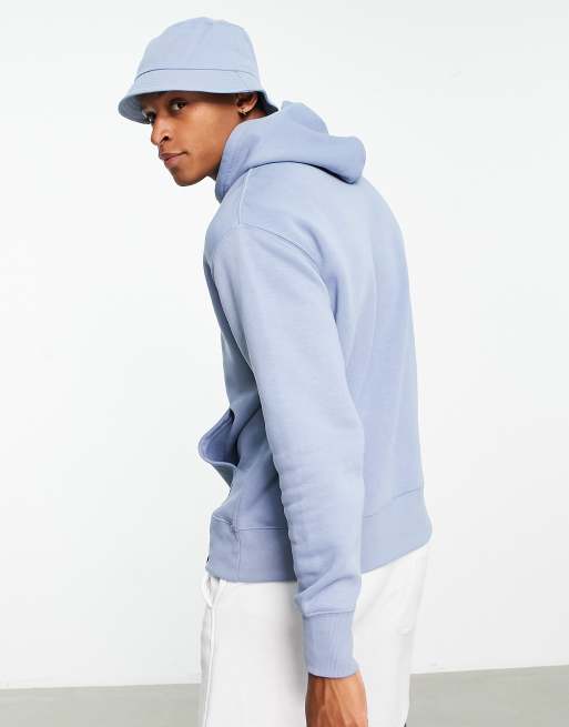 Nike club discount hoodie psychic blue