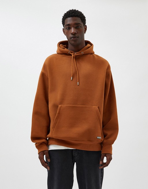 Pull&Bear hoodie in brown