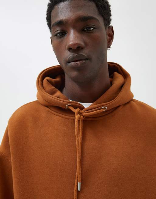 Pull and store bear orange hoodie