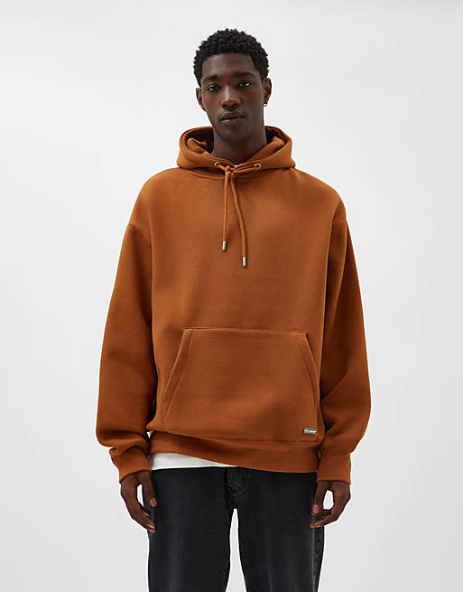 Pull&Bear hoodie in brown | ASOS