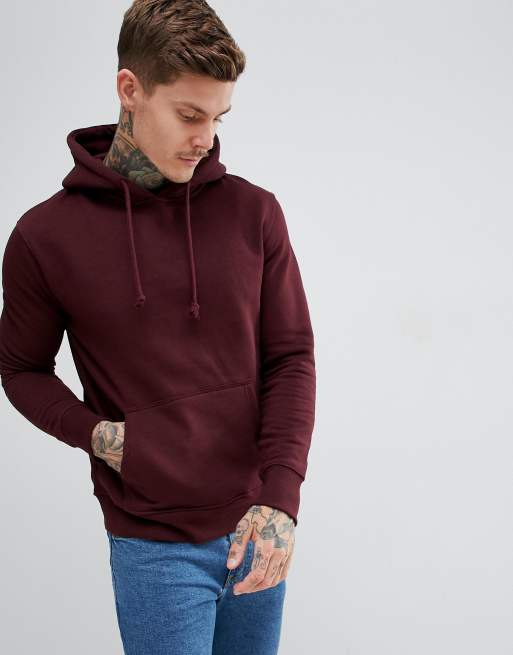 Hoodie pull and bear merah maroon new arrivals