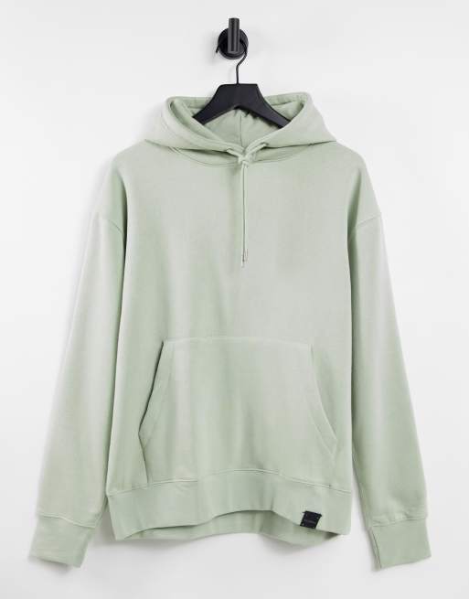 Pull&Bear hoodie in green | ASOS