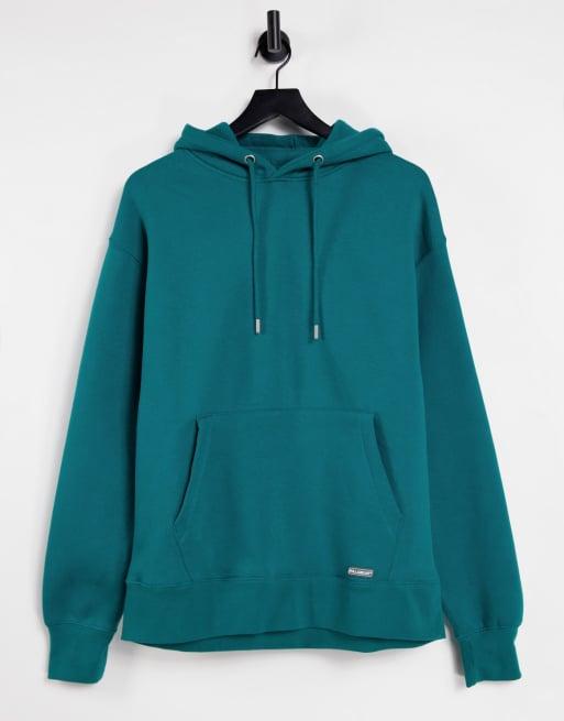 Pull&Bear hoodie in green | ASOS