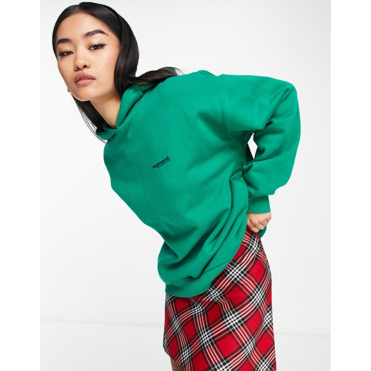 Green pull best sale and bear hoodie