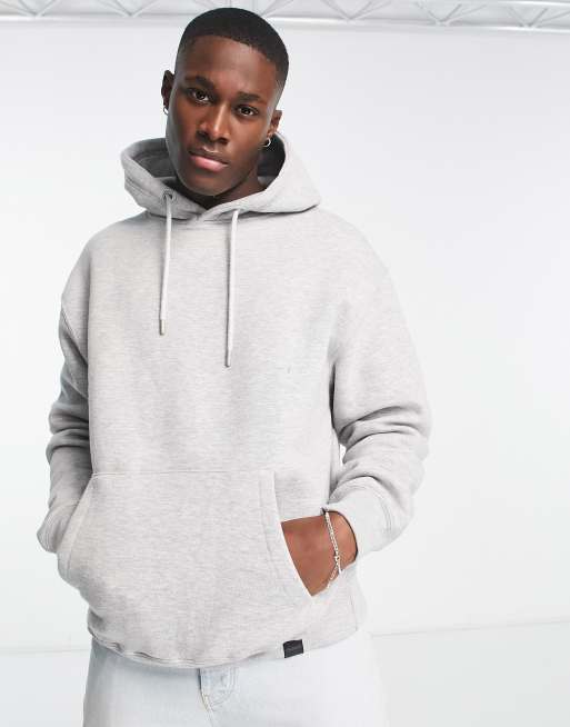 Pull&Bear hoodie in light grey | ASOS